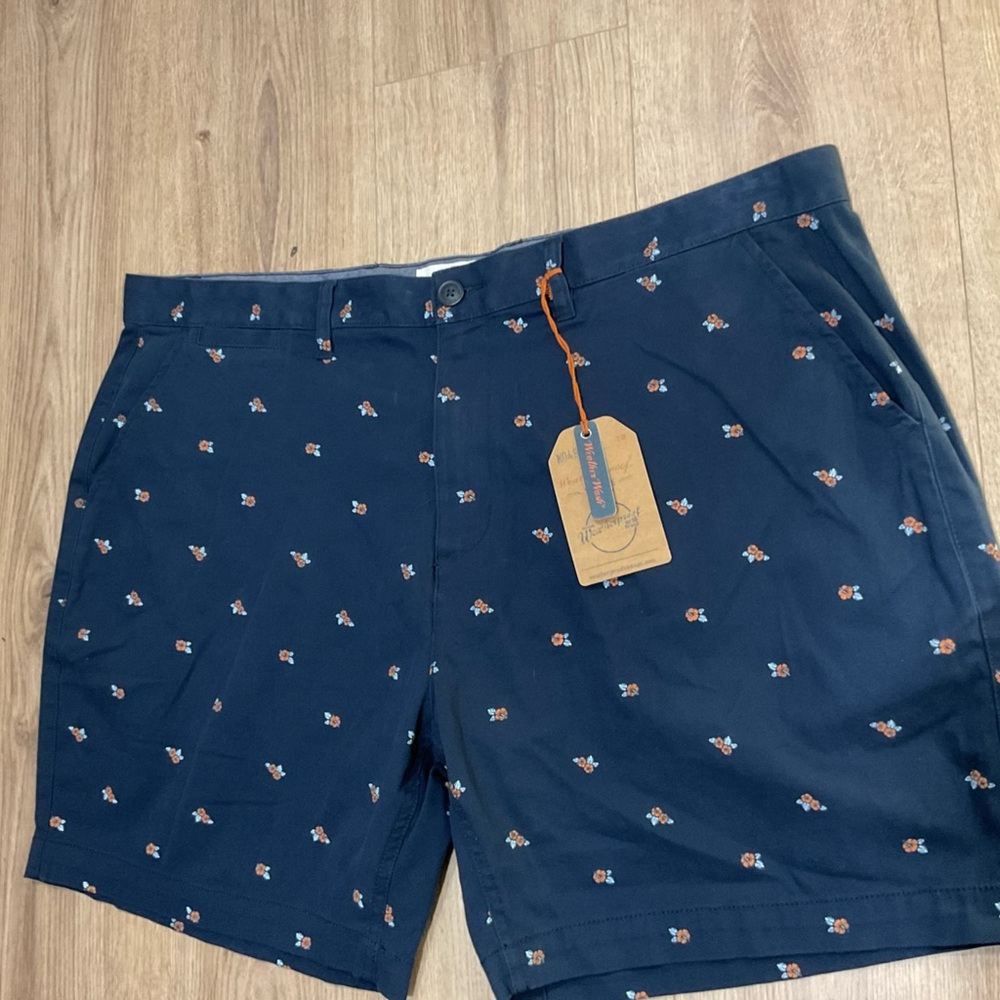 Weatherproof Vintage Floral Navy Shorts